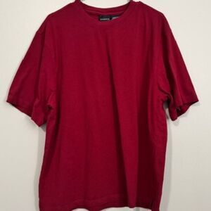 USED Men's George Short Sleeve T Shirt Color Burgundy Size Large (42/44)